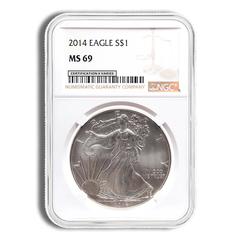 2014 Silver Eagle NGC MS69 — Silver bullion from Standard Bullion