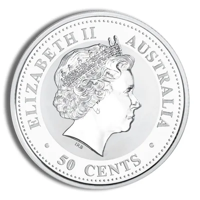 1999 1/2 oz Australia Silver Lunar Rabbit BU - Series I — reverse view