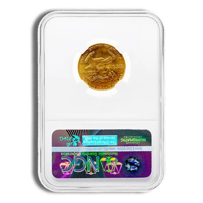 1987 1/4 oz Gold Eagle <body>0 NGC MS69 — reverse view