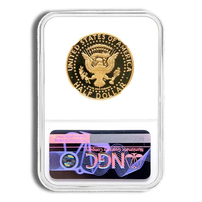 2014-W 3/4 oz JFK Half Dollar Gold Coin NGC PF70 (Label Varies) — reverse view
