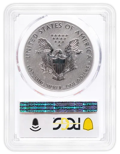 2011-P Reverse Proof Silver Eagle PCGS PR70 First Strike — reverse view