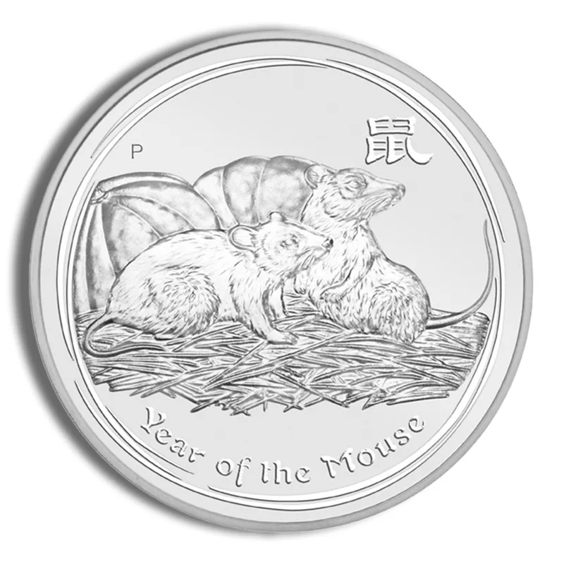 2008 Kilo Australia Silver Lunar Mouse BU - Series II — Silver bullion from Standard Bullion
