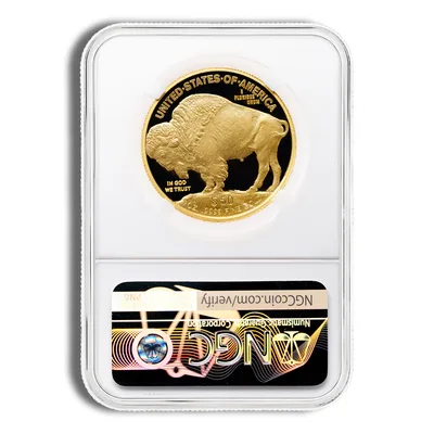 2021-W $50 Proof Gold Buffalo NGC PF70 — reverse view