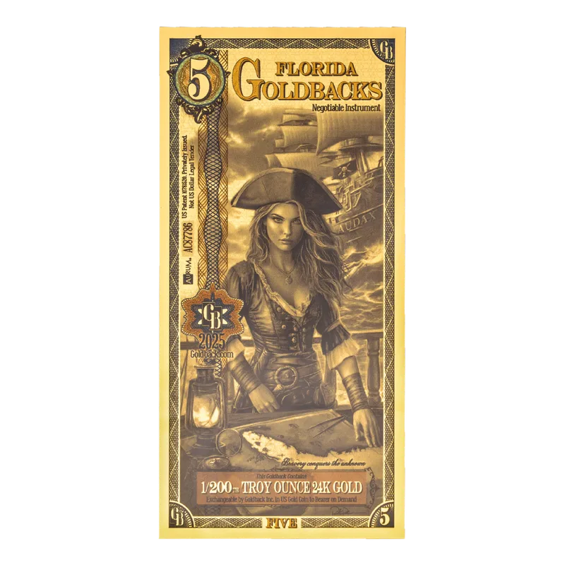Florida 5 Goldback — Gold bullion from Standard Bullion