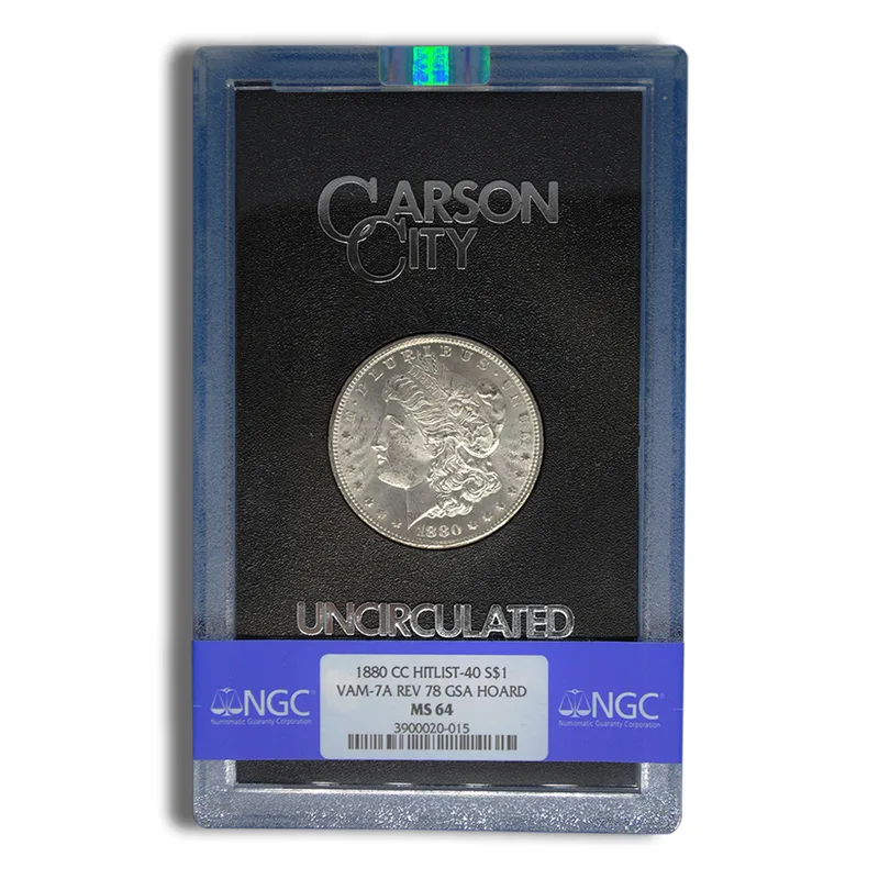 1880-CC Rev 78 GSA Morgan Dollar - NGC MS64 — Silver bullion from Standard Bullion