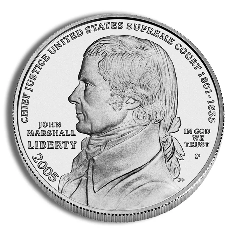 2005-P <body> John Marshall Silver Commem - BU — Silver bullion from Standard Bullion