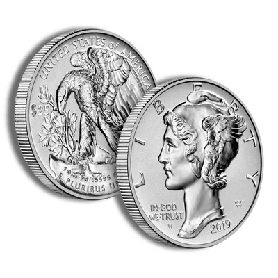 2019-W 1 oz Reverse Proof Palladium Eagle (w/Box & COA) — packaging view