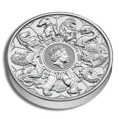 2021 2 oz Silver Great Britain Queen's Beasts - Completer — packaging view