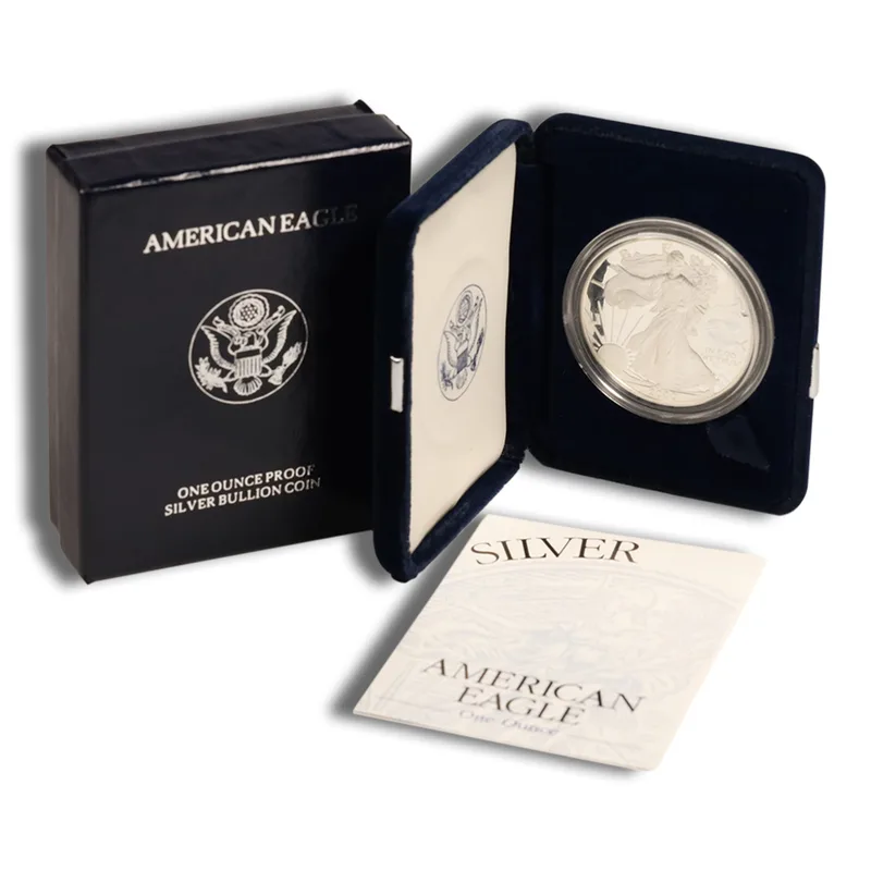 2000-P Proof Silver Eagle with Box & COA — Silver bullion from Standard Bullion