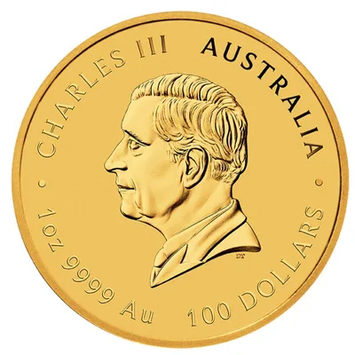 2027 1 oz Australia Gold Lunar Goat BU - Series III — reverse view