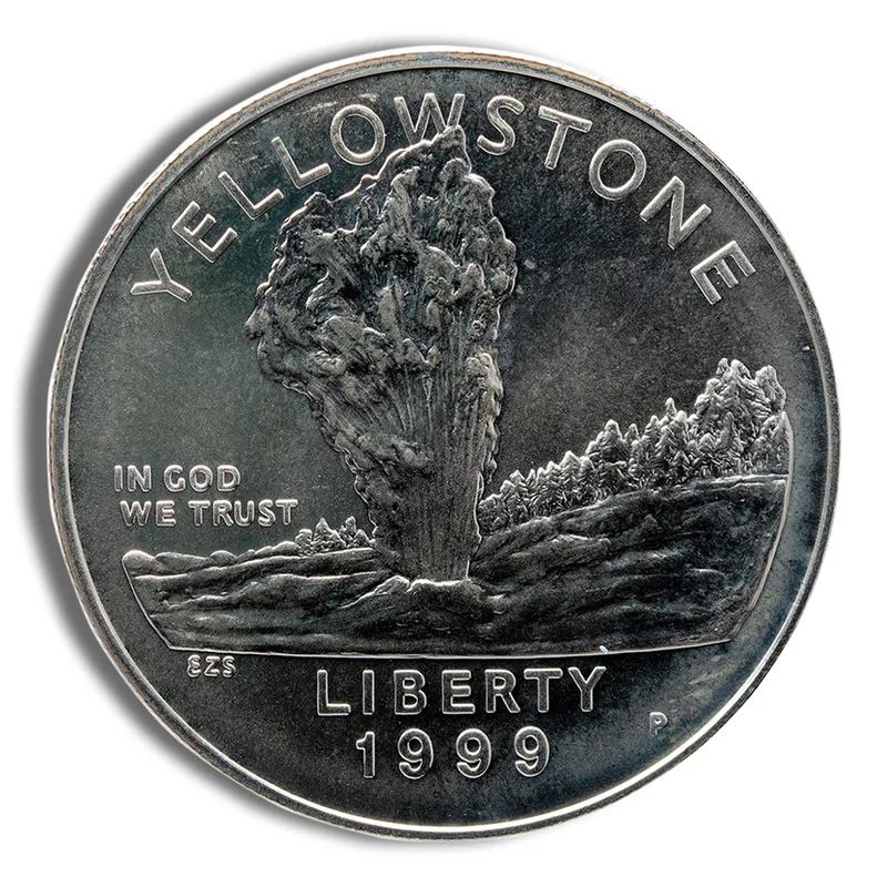 1999-P <body> Yellowstone Silver Commem - BU — Silver bullion from Standard Bullion