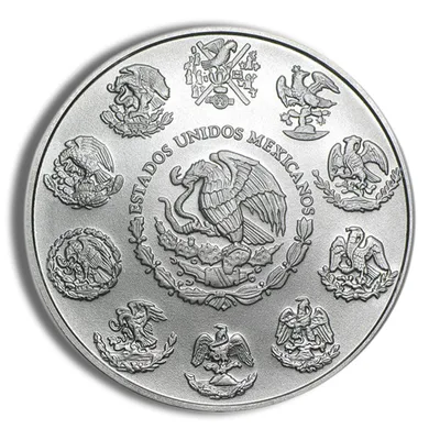 2018 1 oz Silver Mexican Libertad - BU — reverse view