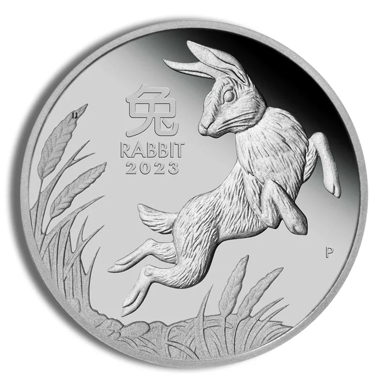 2023 1 oz Australia Platinum Lunar Rabbit BU - Series III — Platinum bullion from Standard Bullion