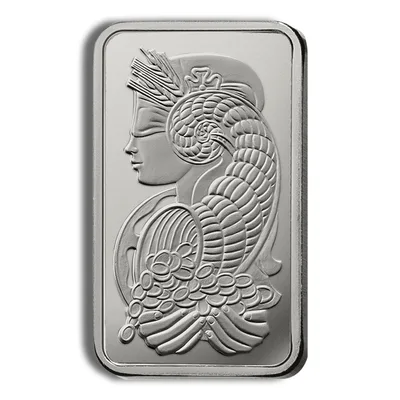 1 oz Platinum Bar - PAMP Fortuna (Carded) — packaging view