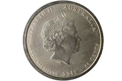 Australia 1/2 oz WWII Silver Coin (Year Varies) — reverse view