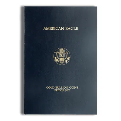Four Coin Proof Gold Eagle Set - Box/COA (Date Varies) — packaging view