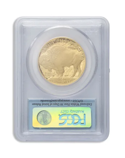 2009-W $50 Proof Gold Buffalo PCGS PR70 First Strike — reverse view