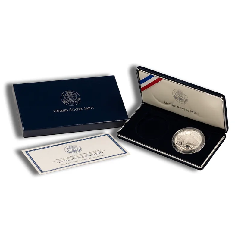 2001-P <body> Silver Buffalo Commem - Proof (w/Box & COA) — Silver bullion from Standard Bullion