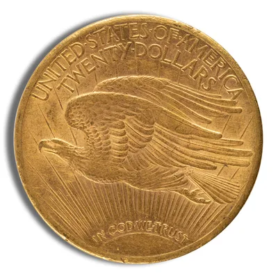 $20 Gold Saint-Gaudens Double Eagle - XF — reverse view