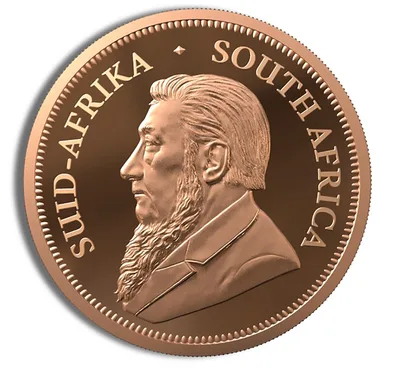 1/2 oz Gold Krugerrand (Year Varies) — reverse view
