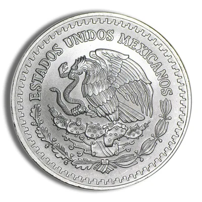 1997 1 oz Silver Mexican Libertad - BU — reverse view