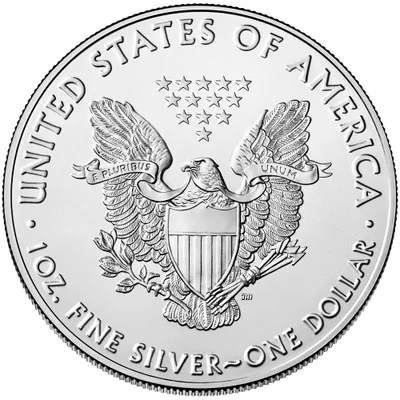2018 Silver American Eagle - BU — reverse view