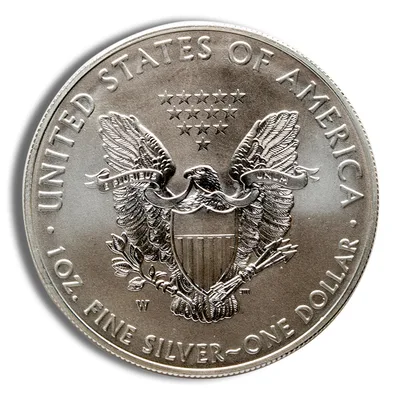 2017-W Burnished Silver Eagle with Box & COA — packaging view