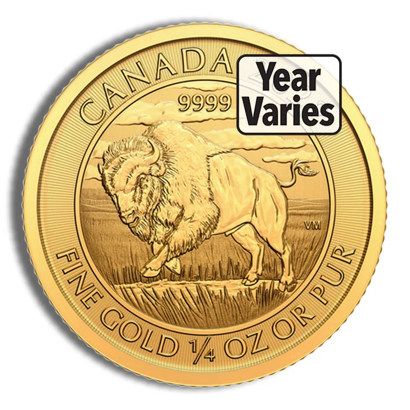 Canadian 1/4 oz Gold Coin (Year/Design Varies) — Gold bullion from Standard Bullion