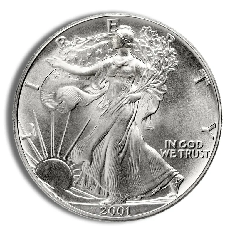 2001 Silver American Eagle - BU — Silver bullion from Standard Bullion