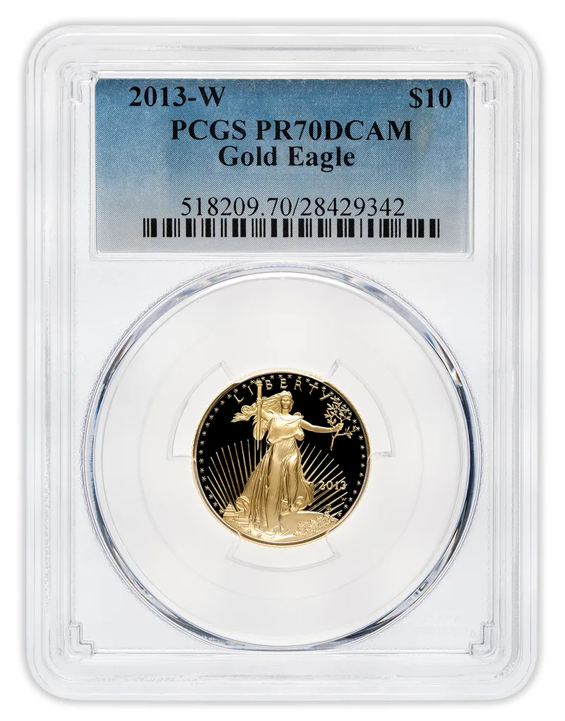 2013-W 1/4 oz Proof Gold Eagle <body>0 PCGS PR70 — Gold bullion from Standard Bullion