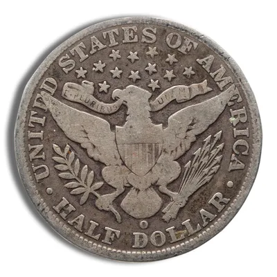 <body> FV 90% Silver Barber Quarters - Avg Circ — reverse view