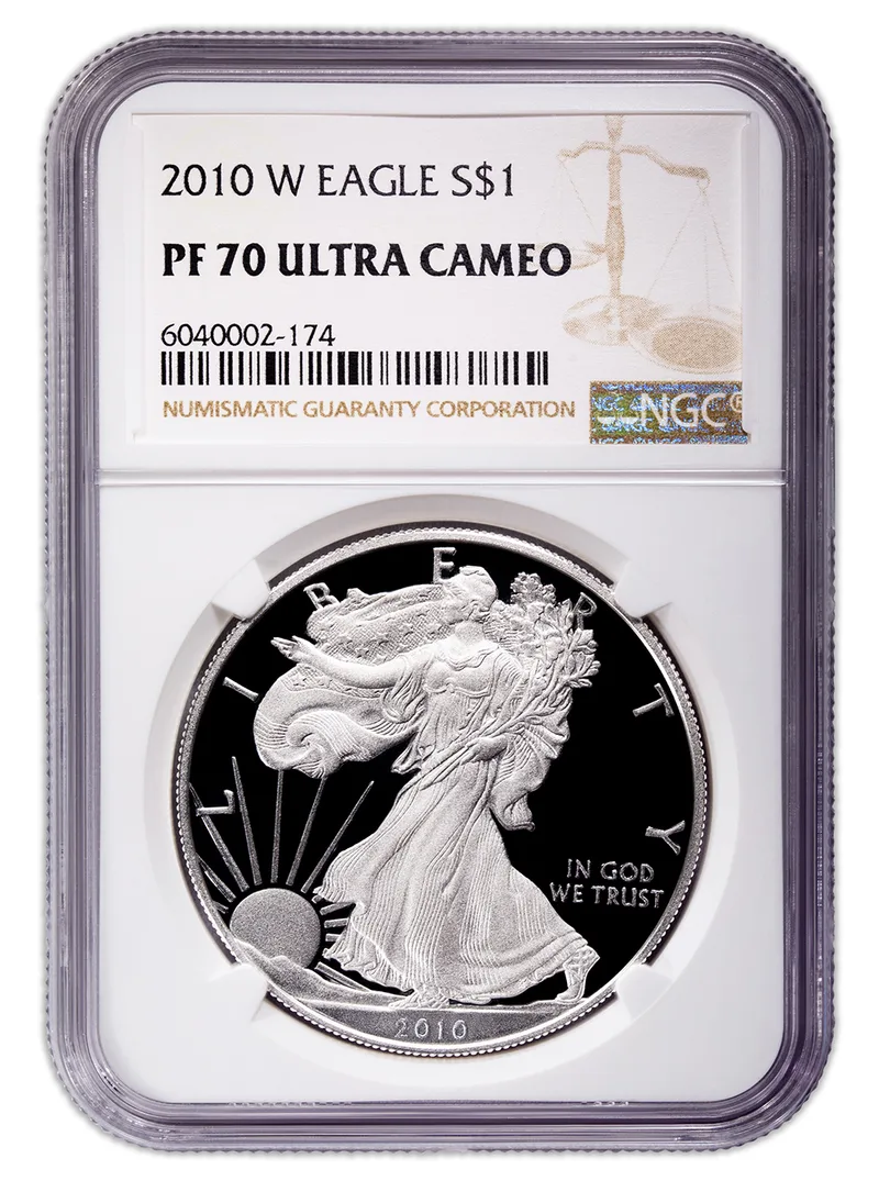 2010-W Proof Silver Eagle NGC PF70 — Silver bullion from Standard Bullion