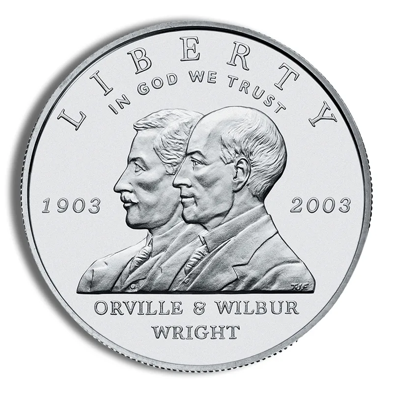 2003-P <body> First Flight Silver Commem - BU — Silver bullion from Standard Bullion