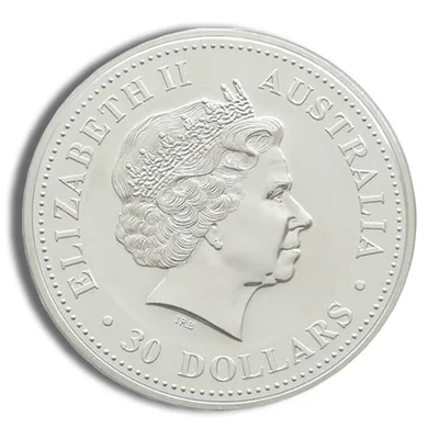 2001 Kilo Australia Silver Lunar Snake BU - Series I — reverse view