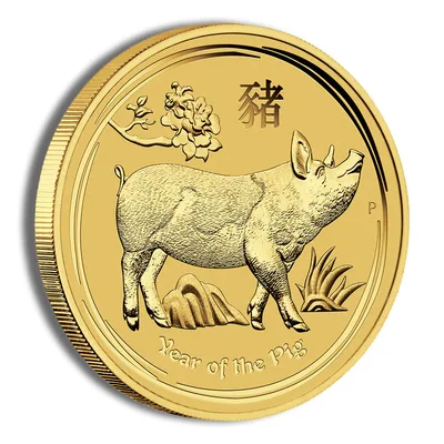 2019 1/2 oz Australia Gold Lunar Pig BU - Series II — packaging view
