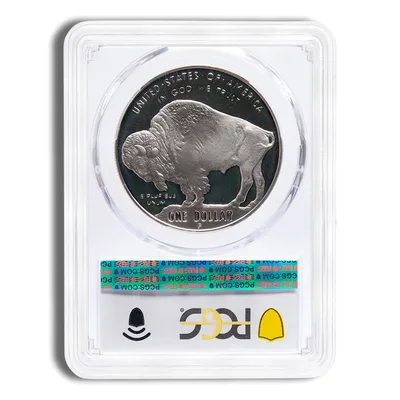2001-P <body> Silver Buffalo Commem - PCGS PR70 — reverse view