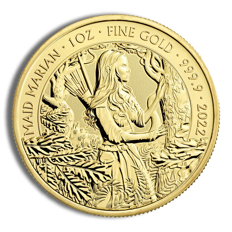 2022 Gold 1 oz Great Britain Maid Marian BU — Gold bullion from Standard Bullion