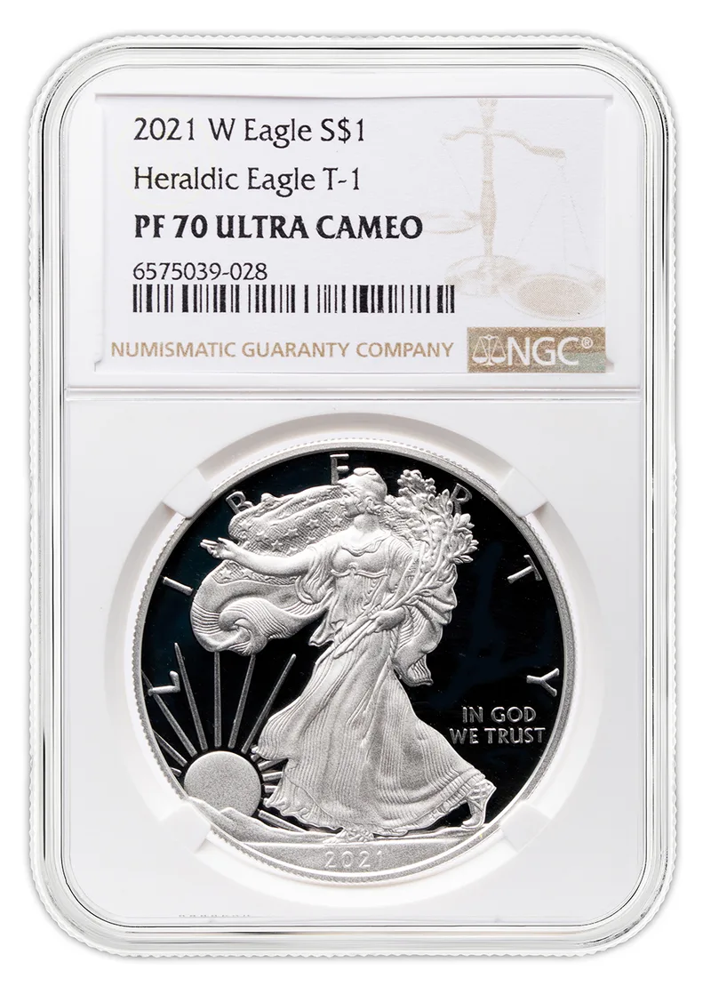 2021-W Proof Silver Eagle NGC PF70 - Type 1 — Silver bullion from Standard Bullion