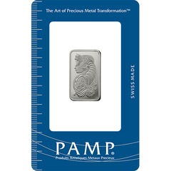 10 gram Platinum Bar - PAMP Fortuna (Carded) — Platinum bullion from Standard Bullion