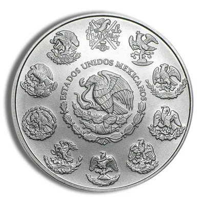 2014 1 oz Silver Mexican Libertad - BU — reverse view