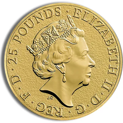 2016 1/4 oz Great Britain Queen's Beast Gold Coin - Lion — reverse view