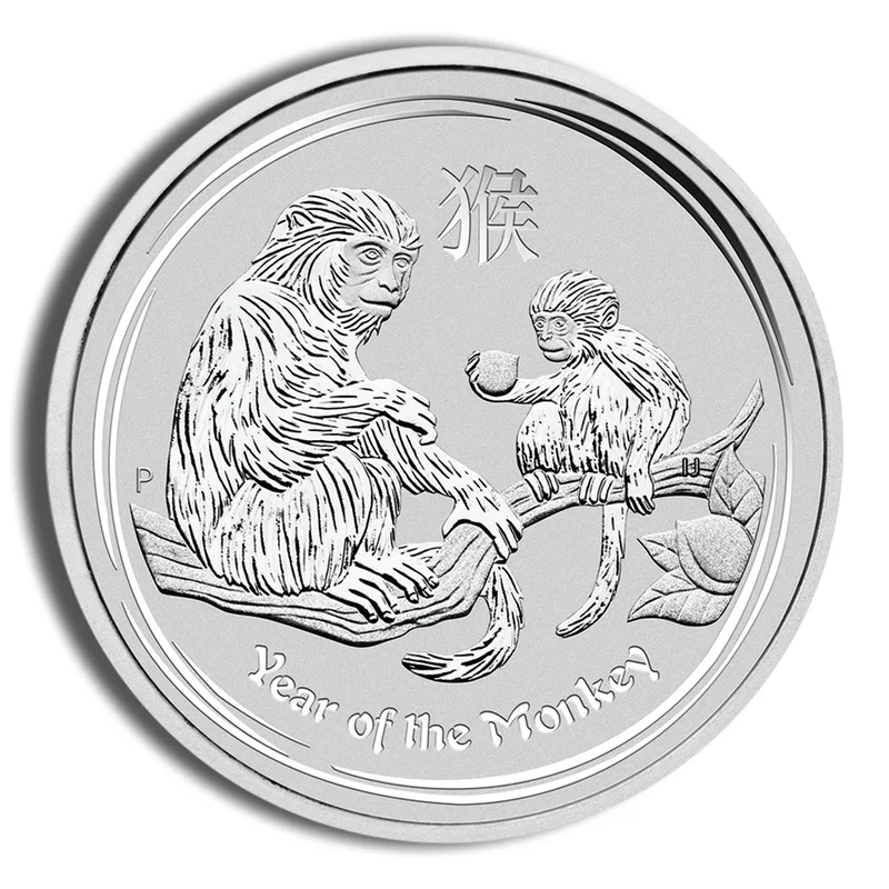 2016 1 oz Australia Silver Lunar Monkey BU - Series II — Silver bullion from Standard Bullion