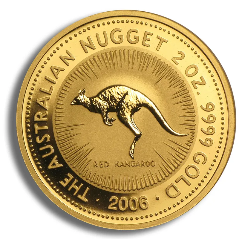 2006 2 oz Australia Gold Nugget - BU — Gold bullion from Standard Bullion