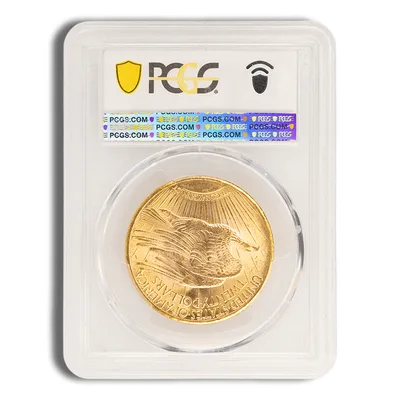 $20 Gold Saint-Gaudens Double Eagle - PCGS MS63 — reverse view