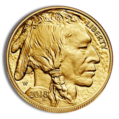 2018-W 1 oz Proof Gold Buffalo (w/Box & COA) — reverse view