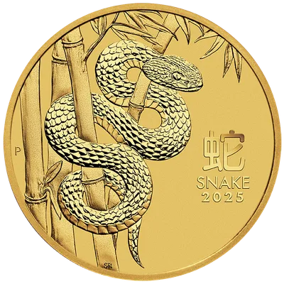 2025 1/4 oz Australia Gold Lunar Snake BU - Series III — Gold bullion from Standard Bullion
