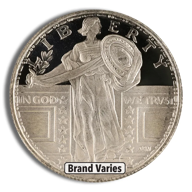 1/4 oz Silver Round - Brand Varies — Silver bullion from Standard Bullion