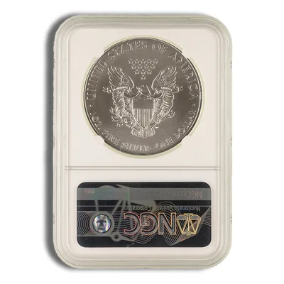 2020 Silver Eagle NGC MS70 Early Releases — reverse view