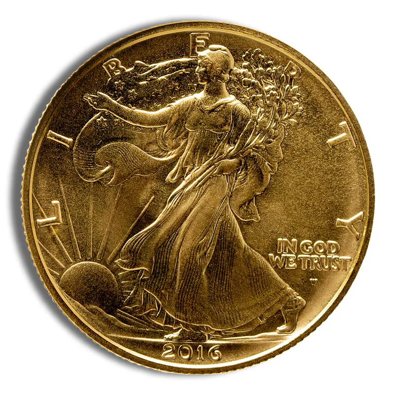 2016-W 1/2 oz Gold Walking Liberty Centennial Coin w/OGP — Gold bullion from Standard Bullion