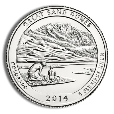 2014-P 5 oz ATB Great Sand Dunes Silver Coin NGC SP70 — packaging view